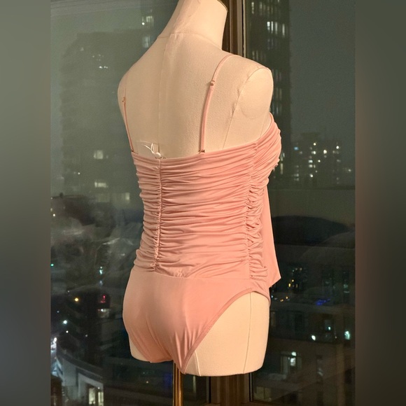 🆕 ZIMMERMANN 🧿 NWT August Drape Bow 1PC Bathing Suit - Dusty Pink Sz 1 US 4/6 - Picture 7 of 16